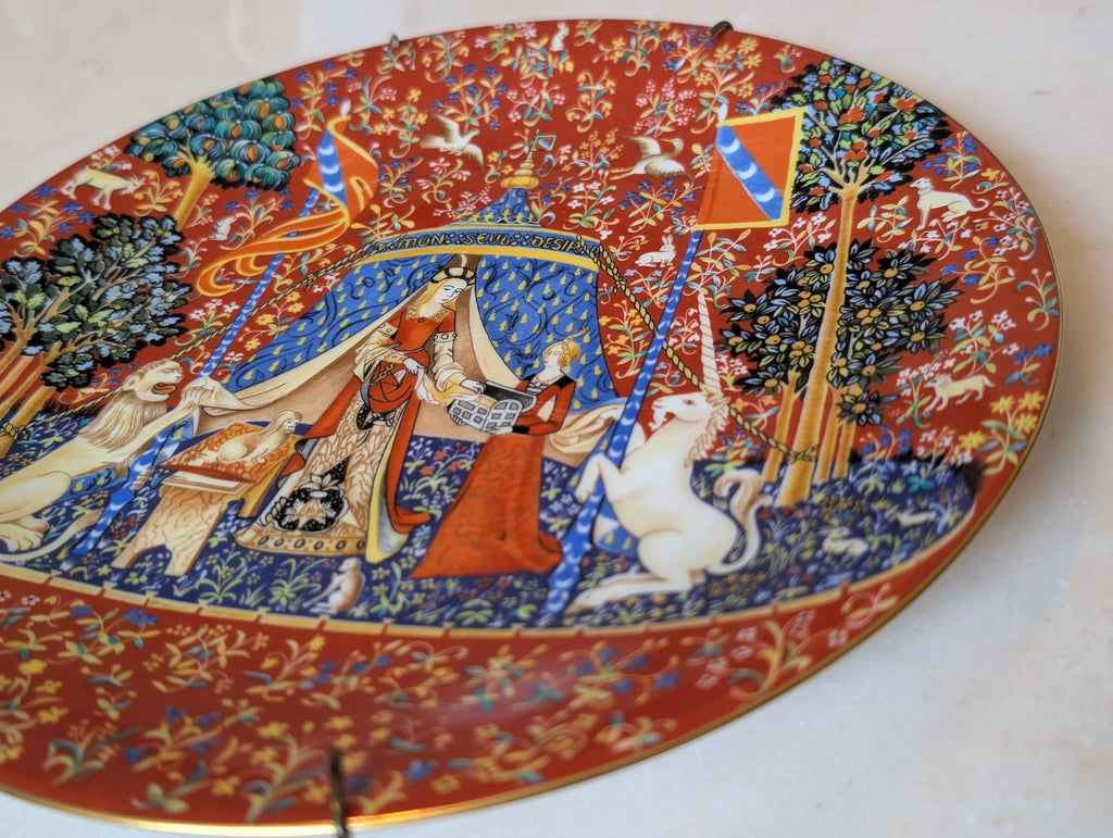 Robert Haviland Limoges France La Dame à la Licorne Plate No. 1 1977 w/ Box
