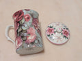 Mayfair Fine Bone China Staffordshire England Floral Tea Mug w/ Lid