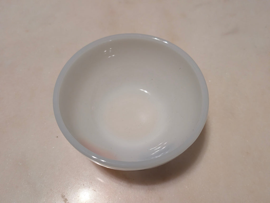 Vintage Fire-King Golden Harvest Milk Glass Bowl Hand Painted USA