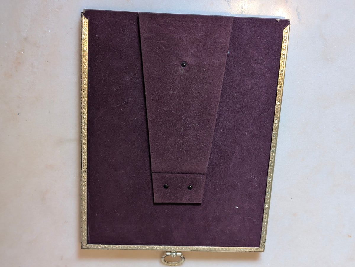 Hidden Picture Frame Sliding Panel Train Print Kodak George Eastman Novelty Frame