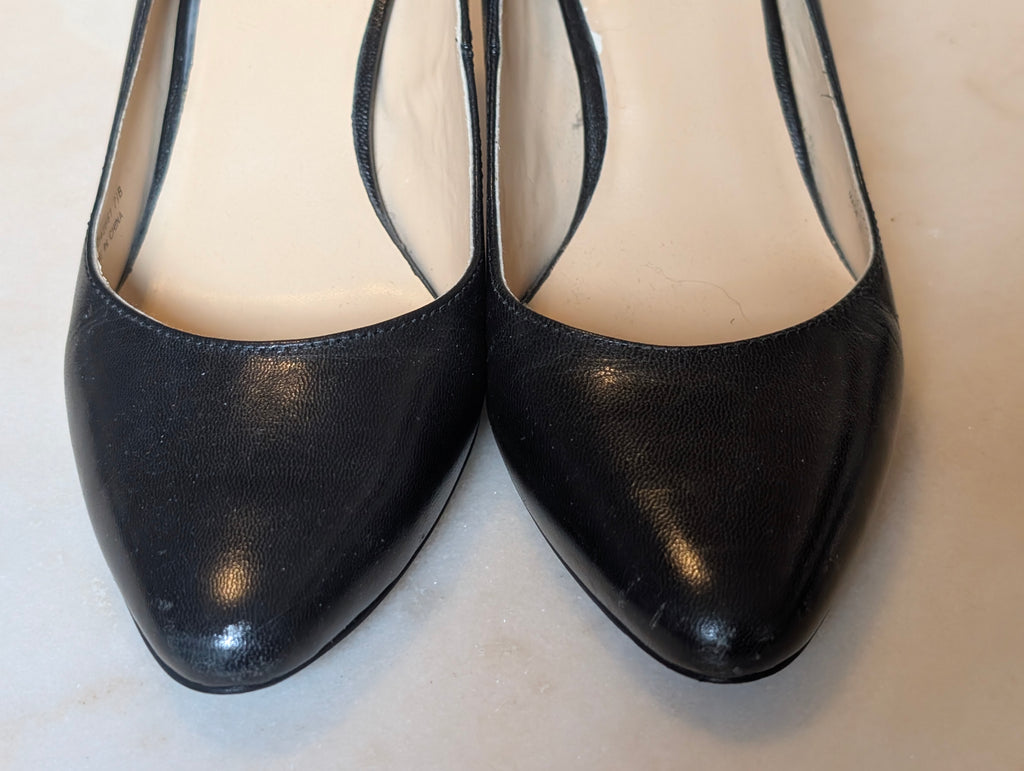 Cole Haan Grand.OS Black Leather Pointed Toe Pumps Heels Women's 7.5B Classic Ca