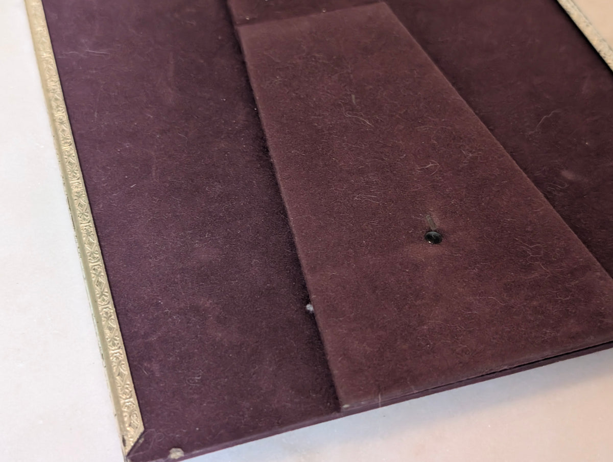 Hidden Picture Frame Sliding Panel Train Print Kodak George Eastman Novelty Frame