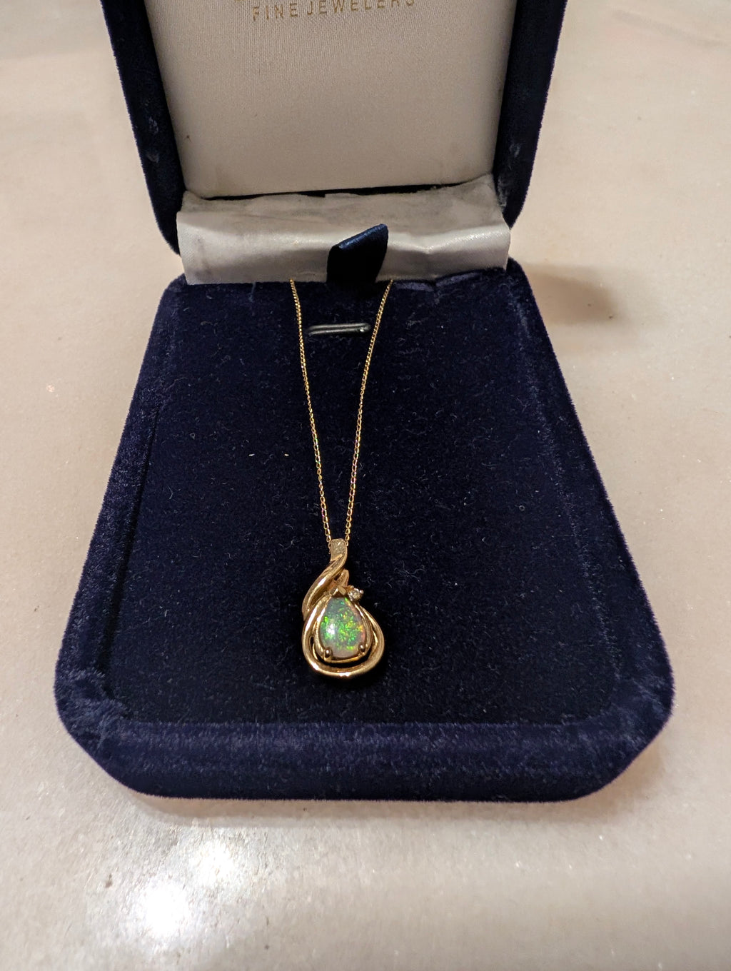 14K Opal Necklace