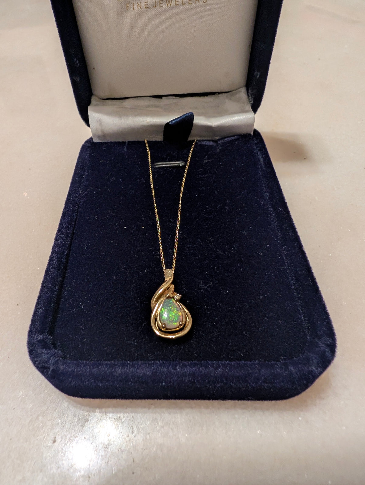 14K Opal Necklace