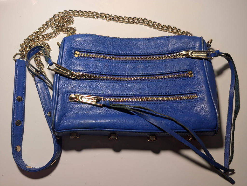 Rebecca Minkoff Blue Leather Crossbody Bag
