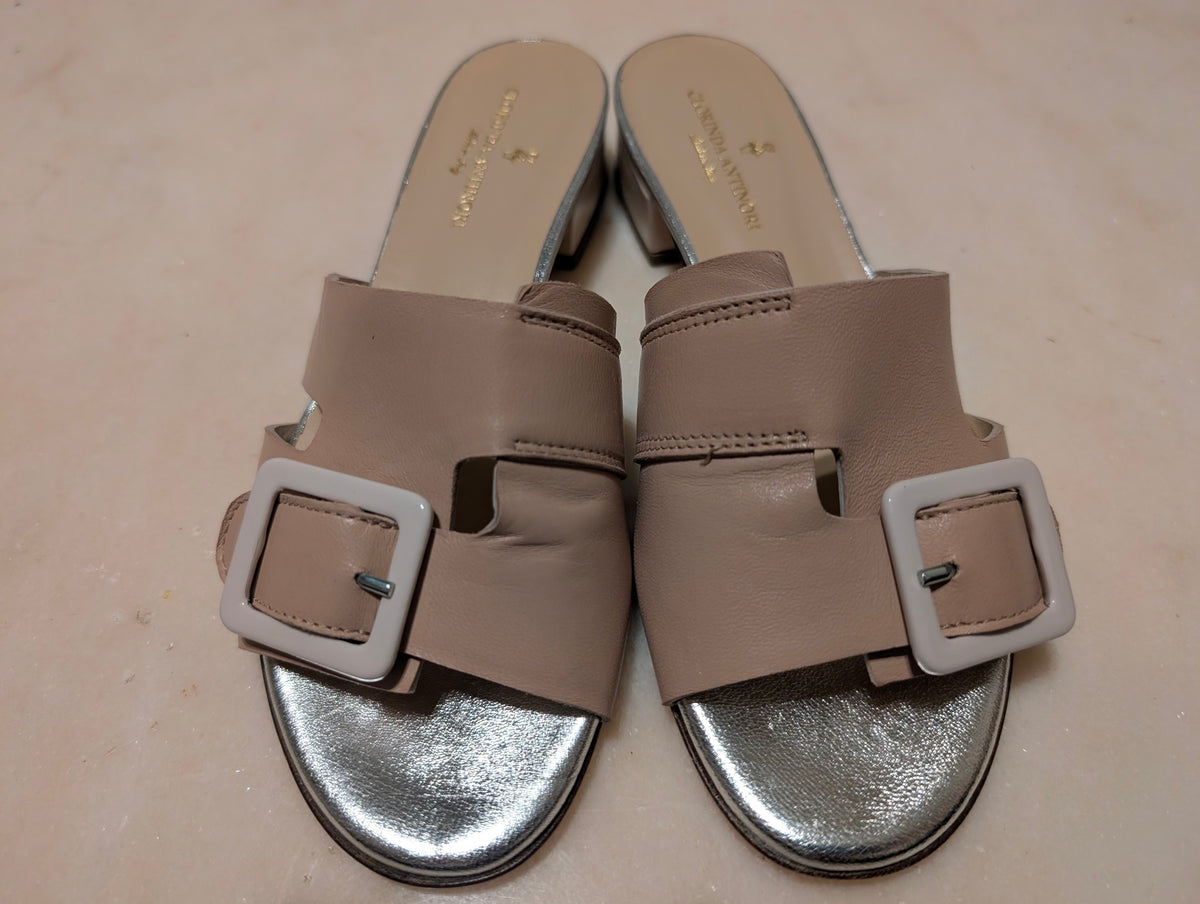 Clorinda Antinori Made in Italy Leather Slide Sandals – EU 36 / US 5.5