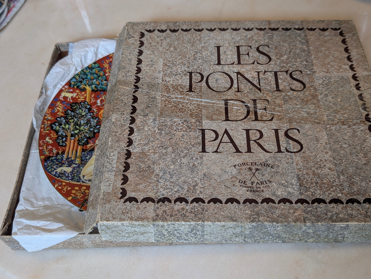 Robert Haviland Limoges France La Dame à la Licorne Plate No. 1 1977 w/ Box