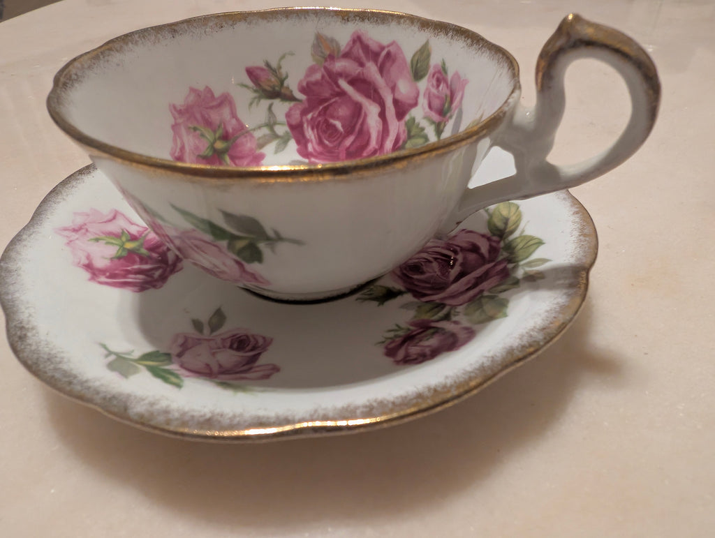 Vintage Royal Standard Orleans Rose Fine Bone China Teacup & Saucer England