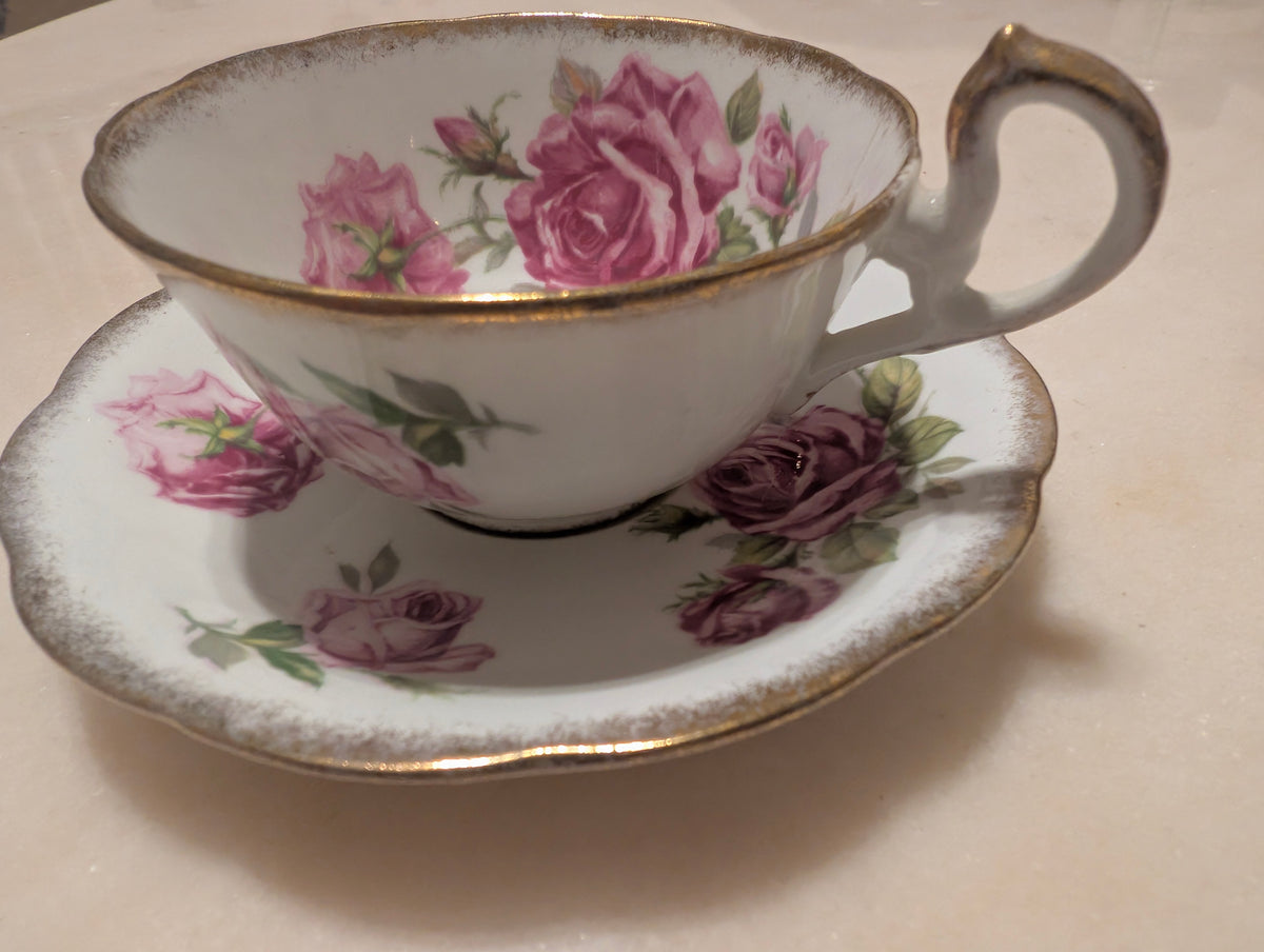Vintage Royal Standard Orleans Rose Fine Bone China Teacup & Saucer England