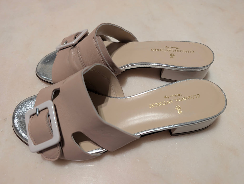 Clorinda Antinori Made in Italy Leather Slide Sandals – EU 36 / US 5.5