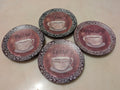 Set of 4 Decorative Coffee Theme Accent Plates decor