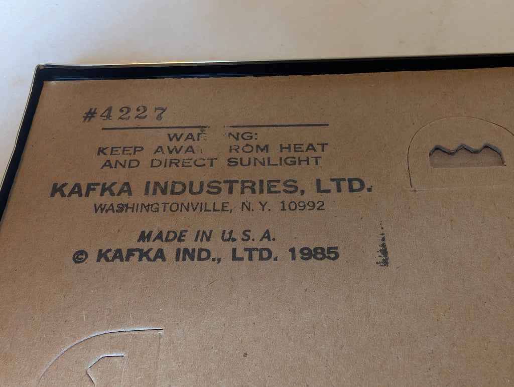 Vintage Kafka Industries #4227 Paris Arc de Triomphe 3D Foil Wall Art 1985 Made USA Framed