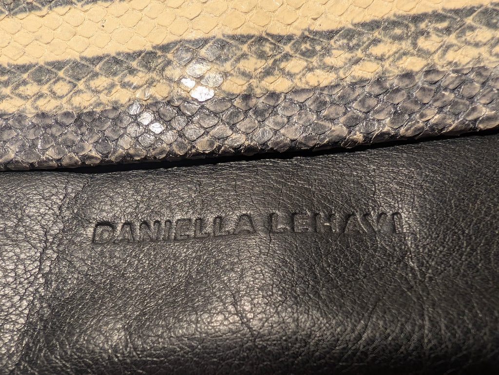 Danielle Lehavi Snakeskin & Leather Crossbody Bag