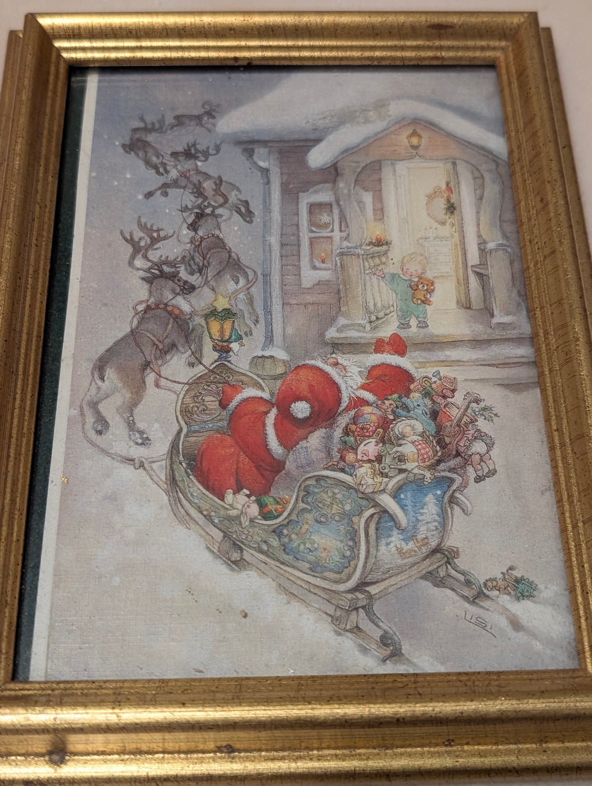Vintage Lisi Martin Christmas Framed Prints Set of 3 Pictura Grafiska Sweden