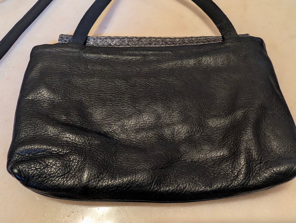 Danielle Lehavi Snakeskin & Leather Crossbody Bag