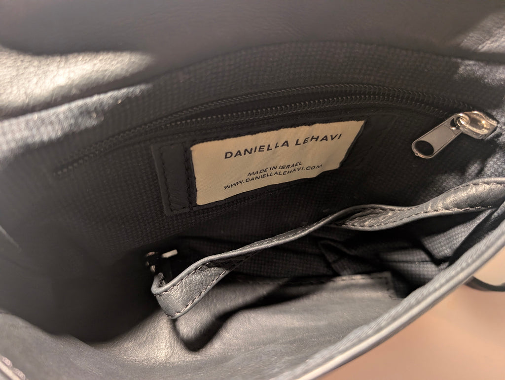 Danielle Lehavi Snakeskin & Leather Crossbody Bag