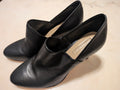 Antonio Melani Black Leather D'Orsay Court Shoes Heels Pumps (9M)