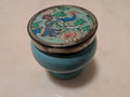 Vintage Avon Bird of Paradise Cloisonné Peacock Trinket Box