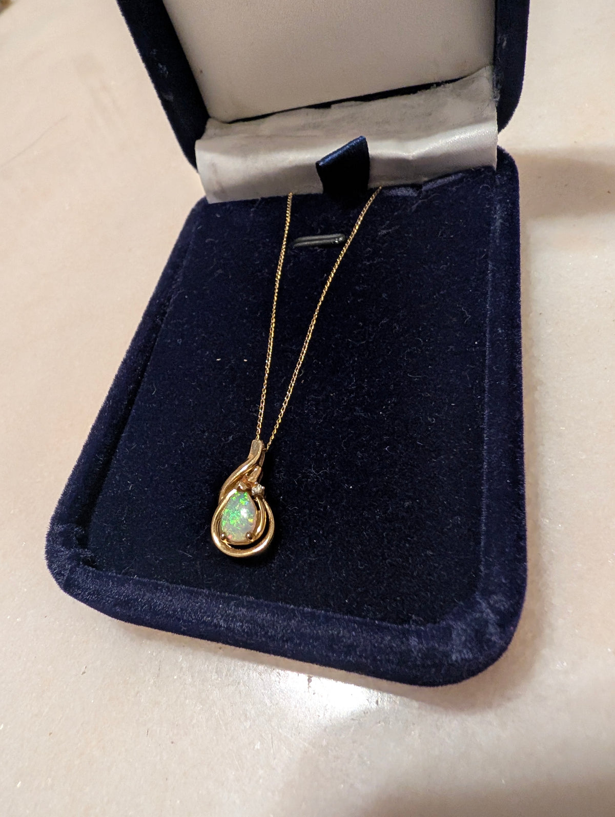 14K Opal Necklace