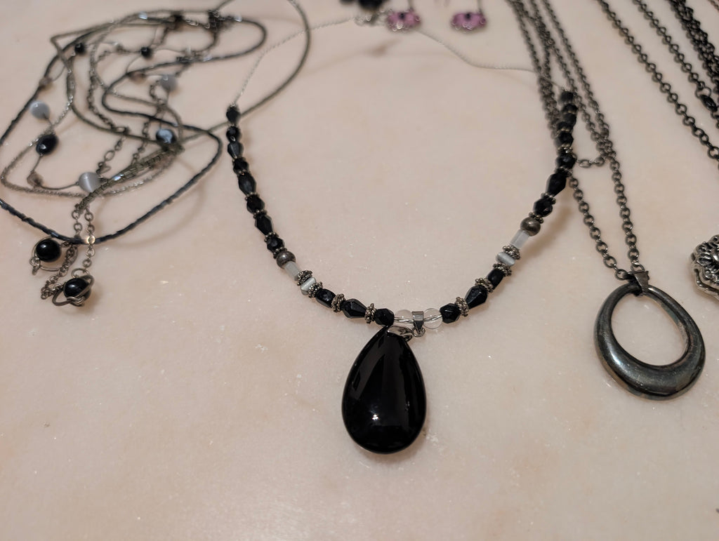 Y2K Gothic Black Jewelry Bundle