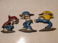 Vintage Sexton Cast Aluminum Baseball Wall Plaques (3) Catcher, Batter, Runner