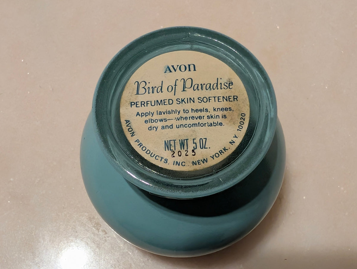Vintage Avon Bird of Paradise Cloisonné Peacock Trinket Box