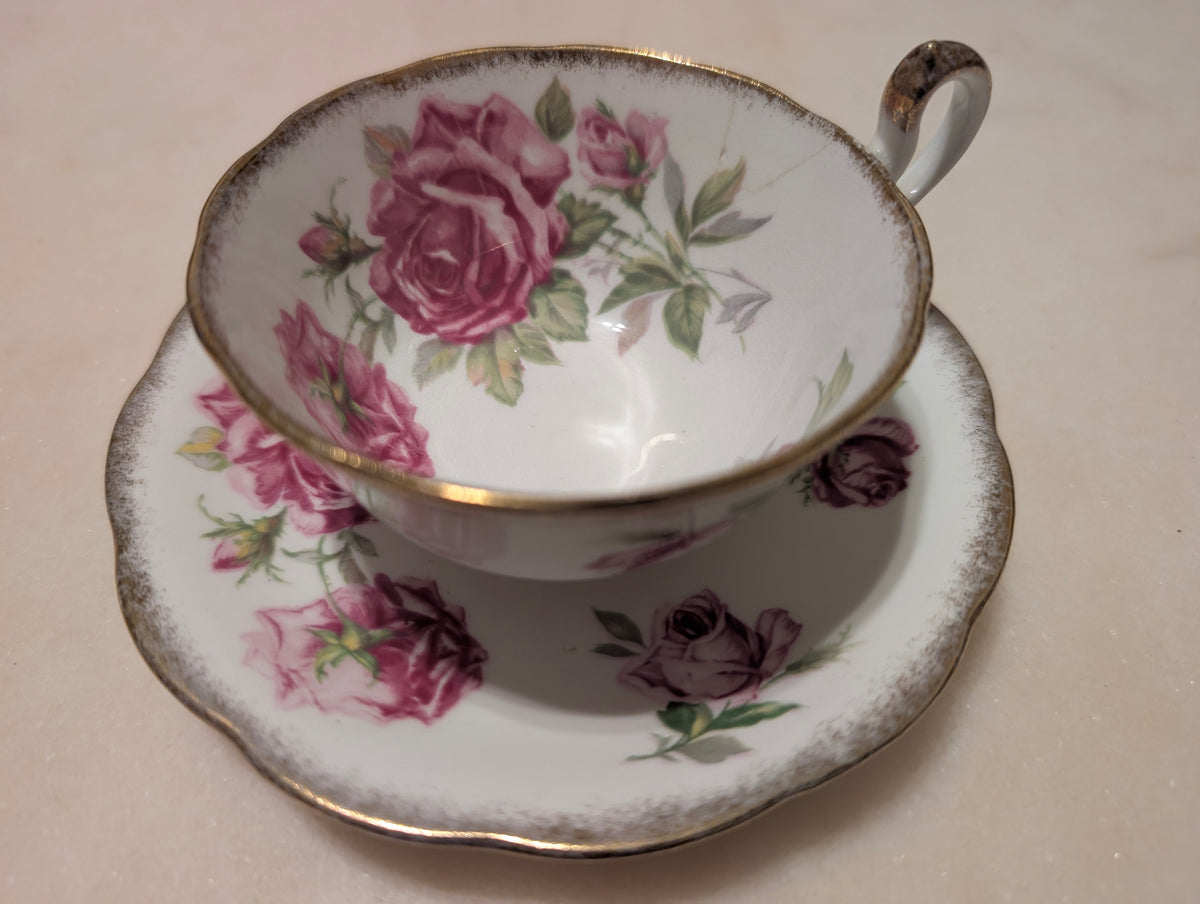 Vintage Royal Standard Orleans Rose Fine Bone China Teacup & Saucer England