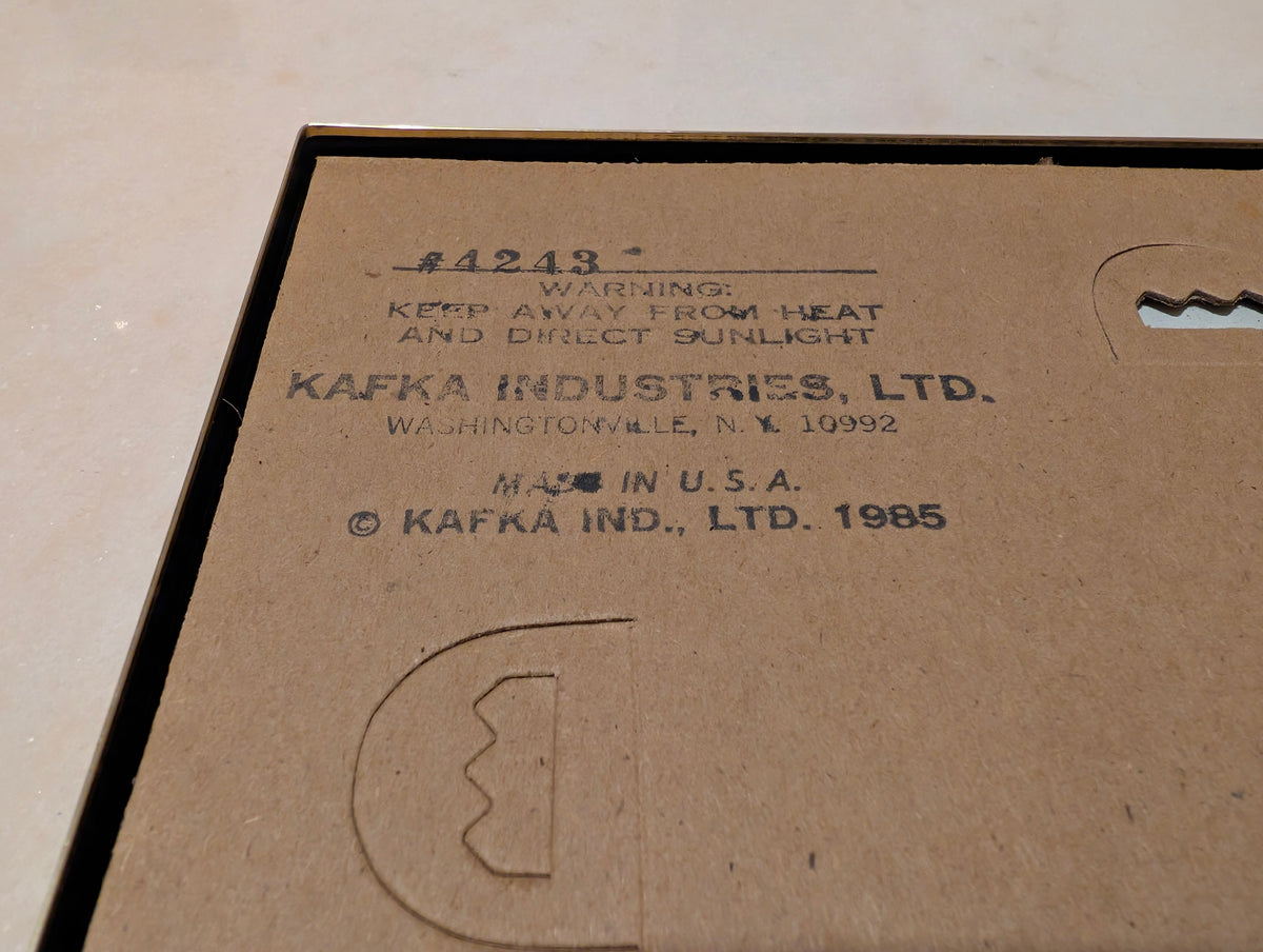 Vintage Kafka Industries Hibiscus Flower 3D Foil Wall Art (#4243) – Made in USA (1985)