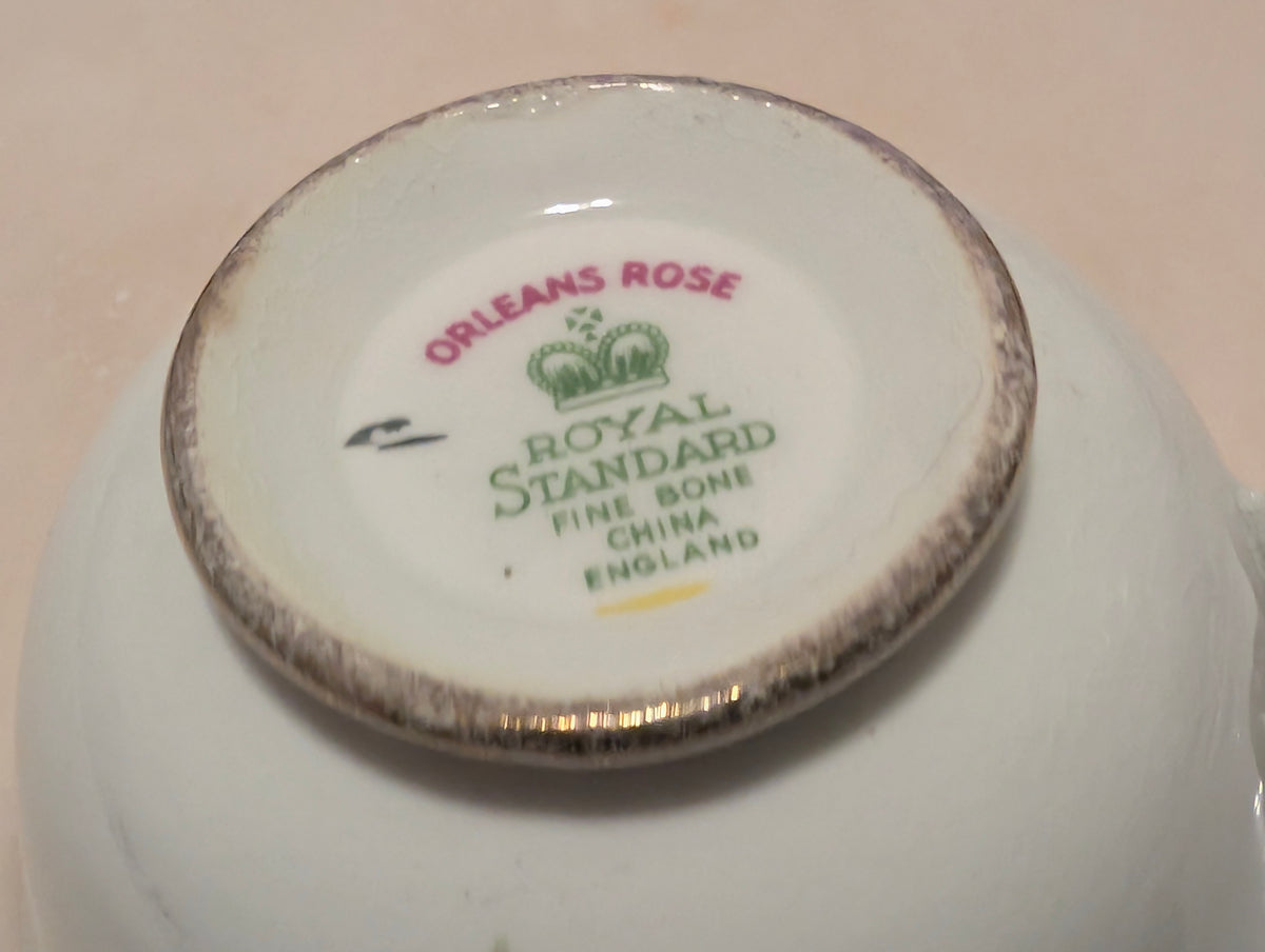 Vintage Royal Standard Orleans Rose Fine Bone China Teacup & Saucer England