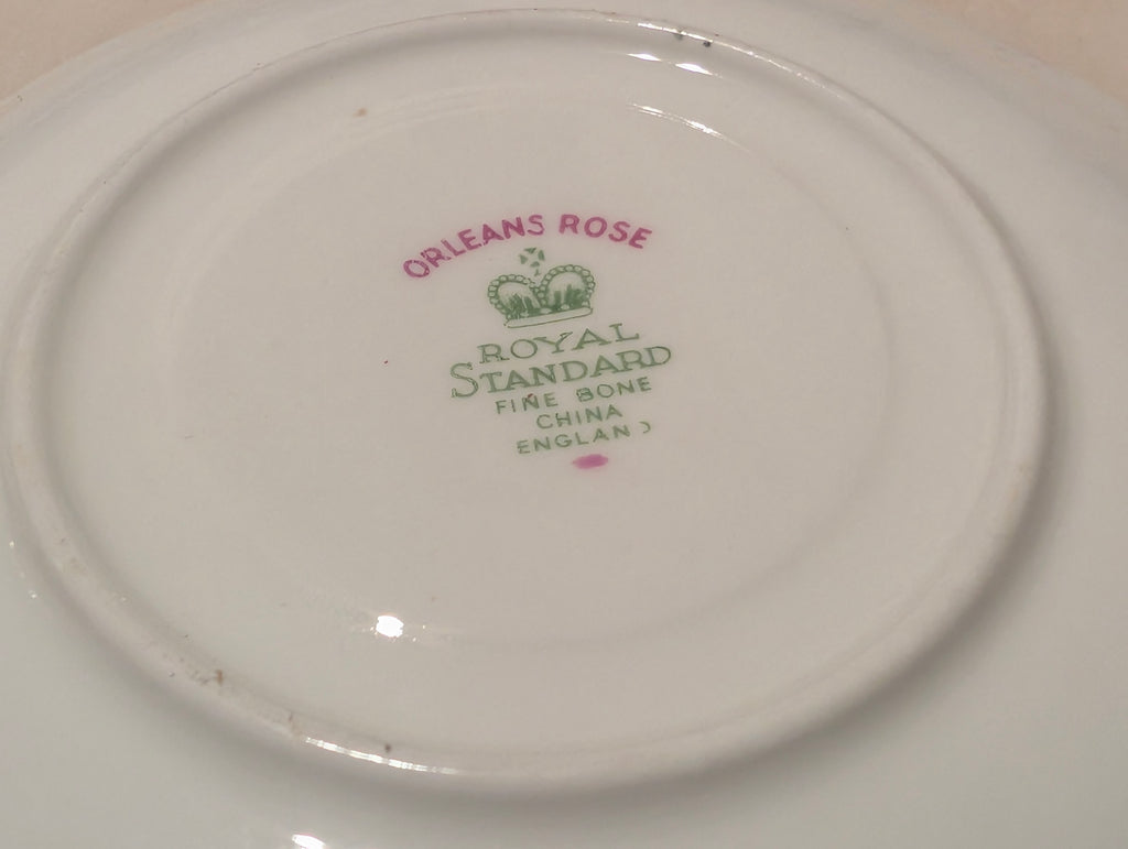 Vintage Royal Standard Orleans Rose Fine Bone China Teacup & Saucer England