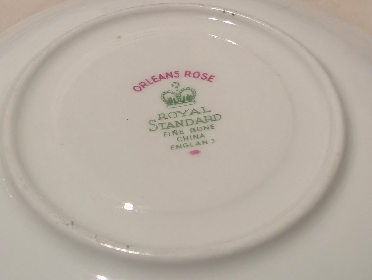 Vintage Royal Standard Orleans Rose Fine Bone China Teacup & Saucer England