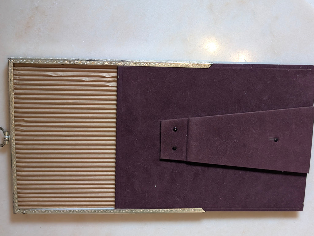 Hidden Picture Frame Sliding Panel Train Print Kodak George Eastman Novelty Frame