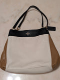 Coach,  Lexy: Colorblock Pebbled Leather Shoulder Bag / Hobo (Style F31992)