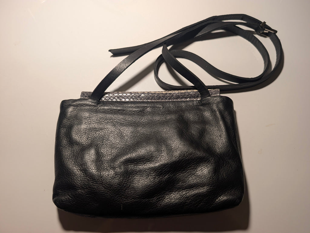 Danielle Lehavi Snakeskin & Leather Crossbody Bag