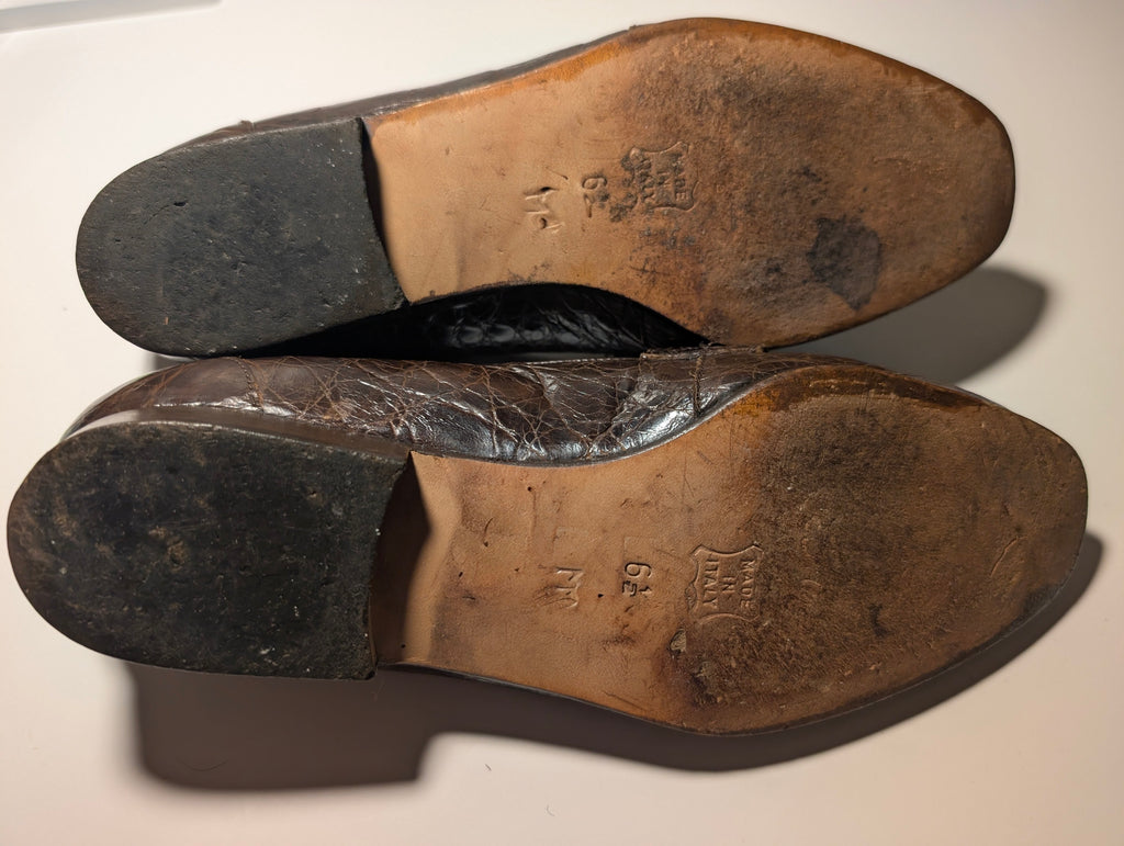 Sesto Meucci Genuine Crocodile Leather Loafers