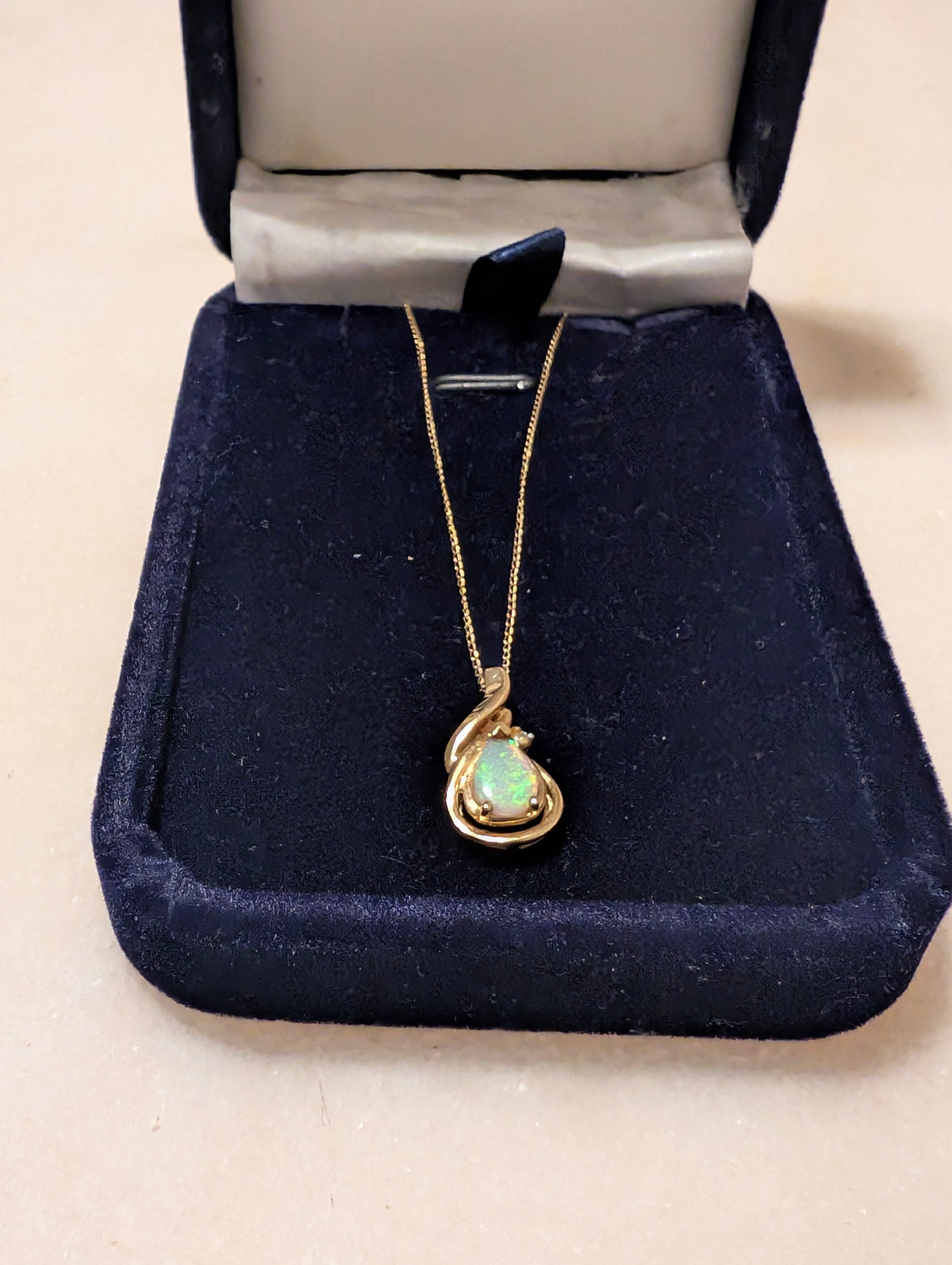 14K Opal Necklace