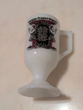 Vintage Welch's Frozen Donuts Milk Glass Pedestal Mug Footed Coffee Cup