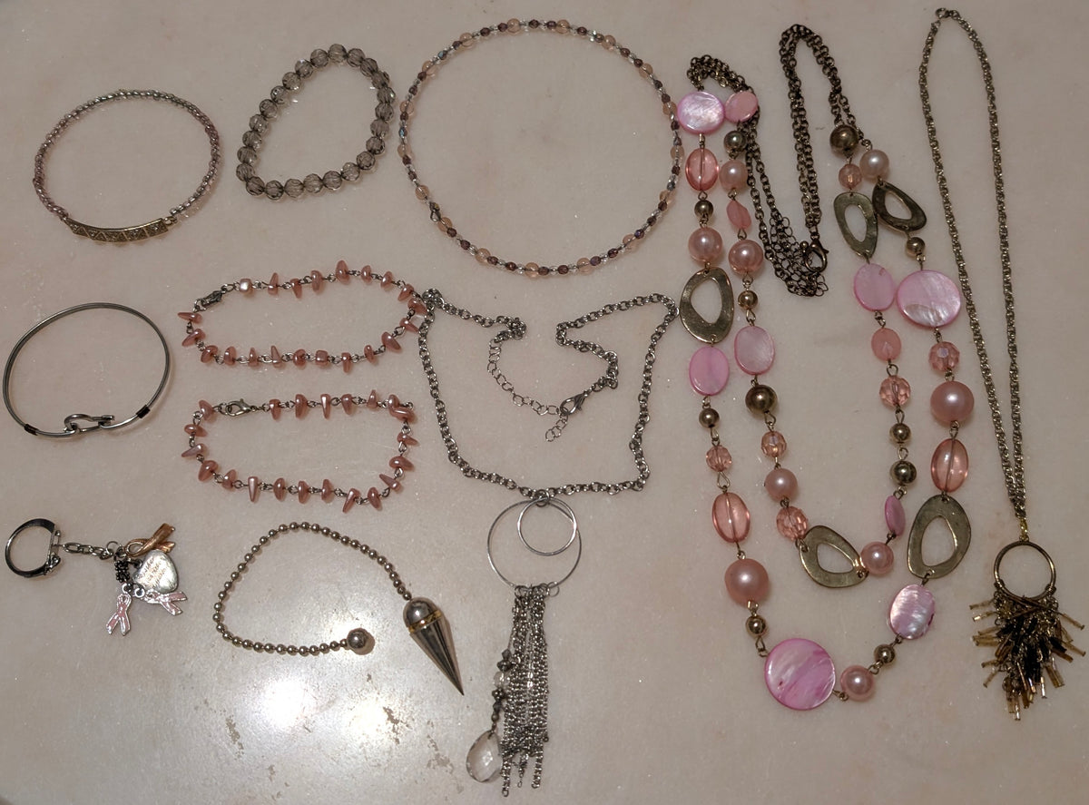 Vintage Jewerly Bundle: Conquette Pink Style