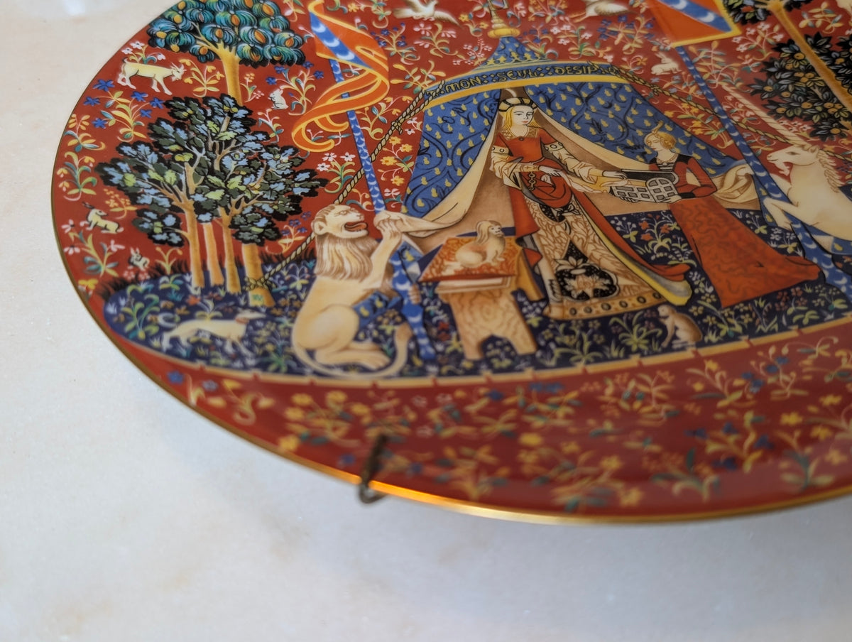 Robert Haviland Limoges France La Dame à la Licorne Plate No. 1 1977 w/ Box