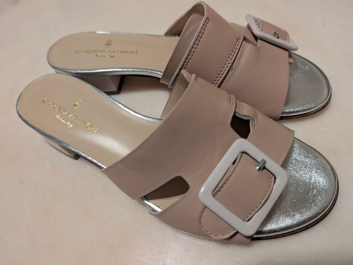 Clorinda Antinori Made in Italy Leather Slide Sandals – EU 36 / US 5.5