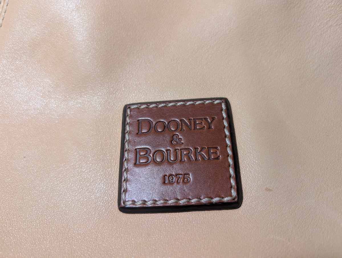 Dooney & Bourke Beige Leather Boho Bag