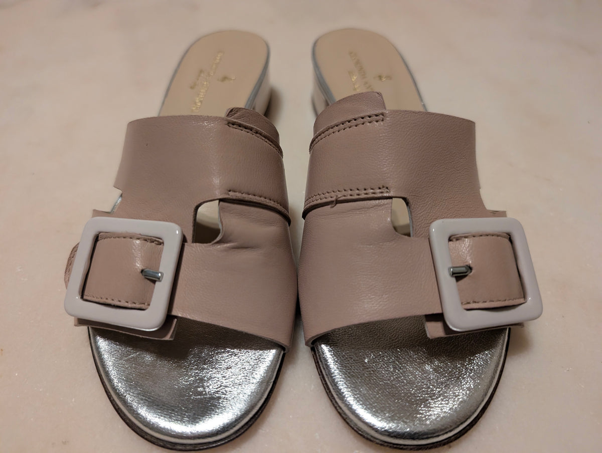 Clorinda Antinori Made in Italy Leather Slide Sandals – EU 36 / US 5.5