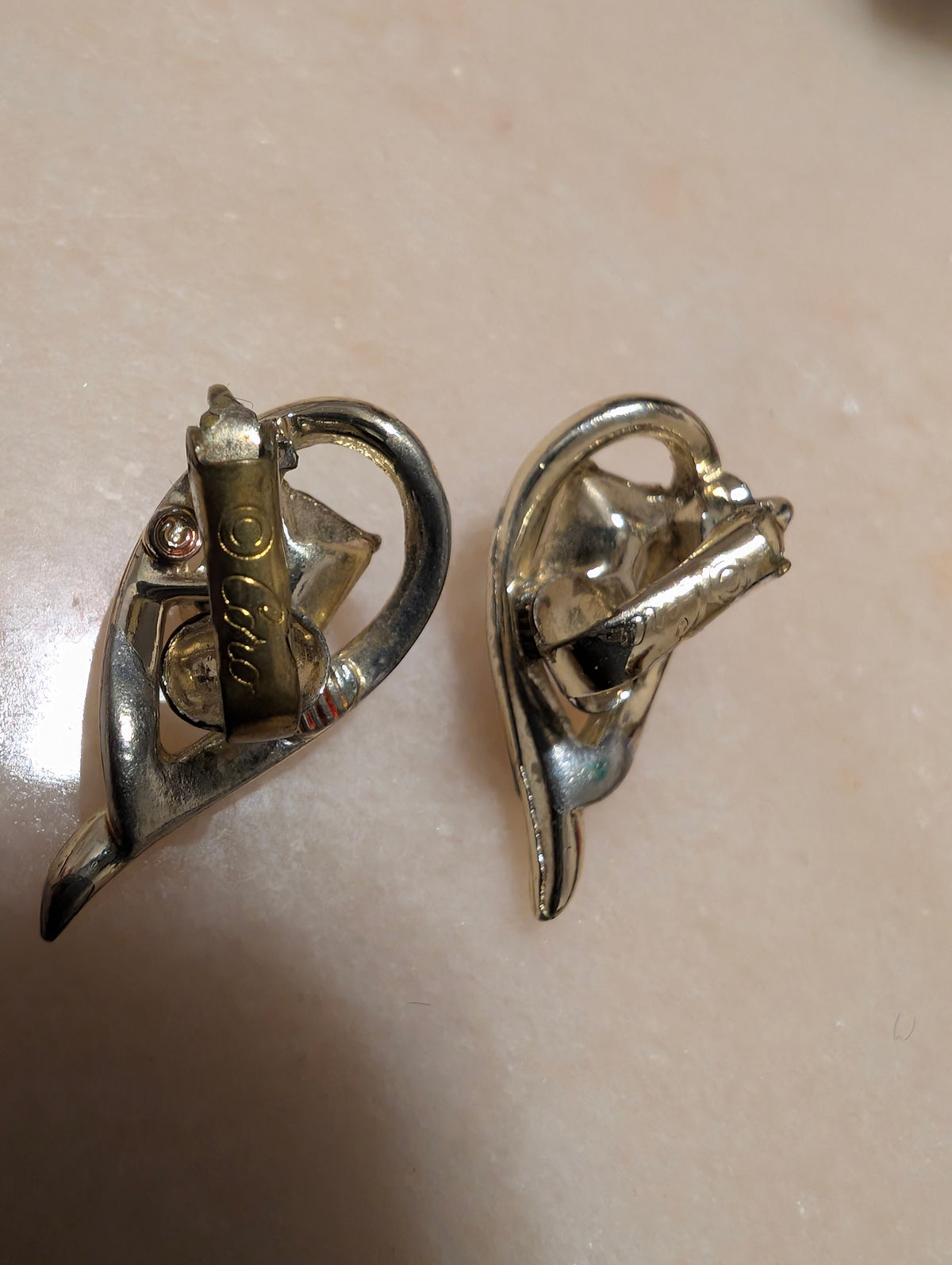 Vintage Designer Blue Aurora Borealis  Clip Earrings: Coro