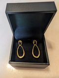 Vintage Designer Tear Drop Earrings: Monet