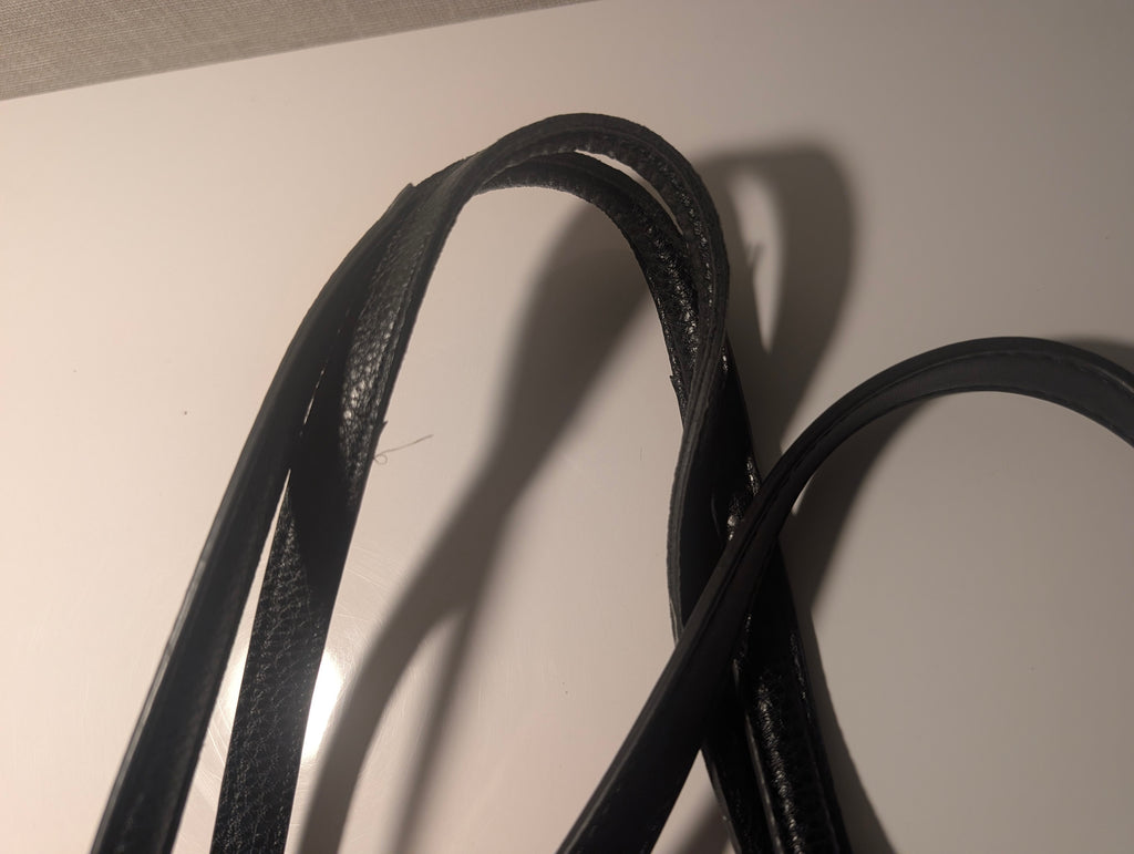 Anne Klein Black Pebbled Faux Leather Tote Crossbody Bag
