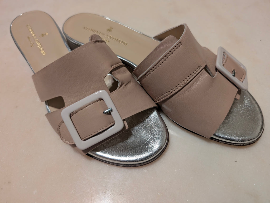Clorinda Antinori Made in Italy Leather Slide Sandals – EU 36 / US 5.5
