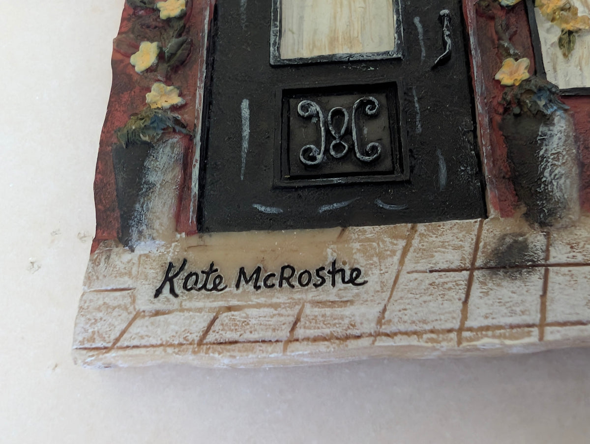 Kate McRostie Hand Painted Bistro Wall Plaques (3) European Café Restaurant