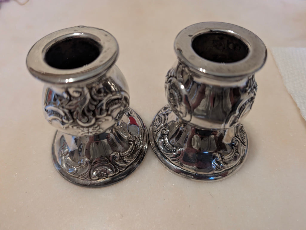 Vintage Pair of Wallace Baroque Candle Stand
