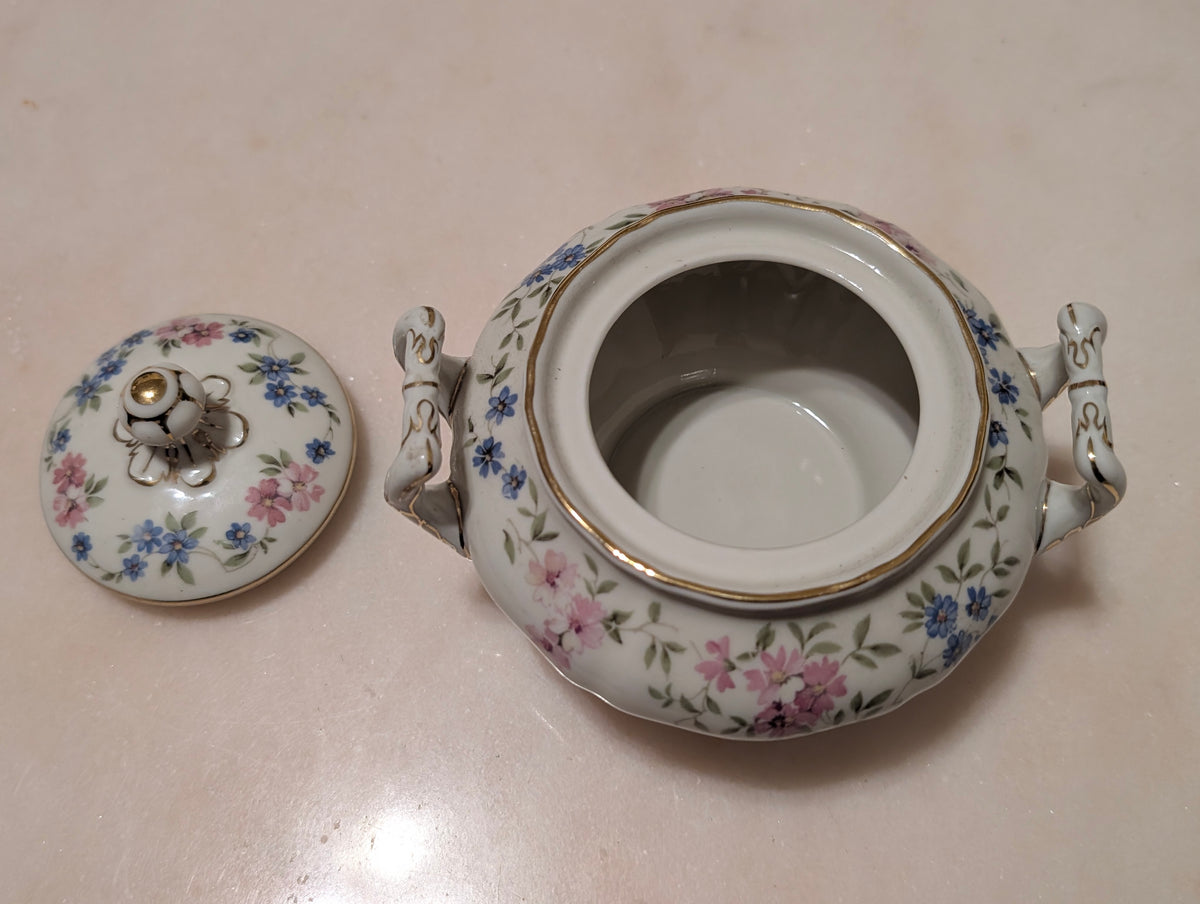 Vintage Krautheim Franconia Selb Bavaria Germany US Zone Porcelain Sugar Bowl