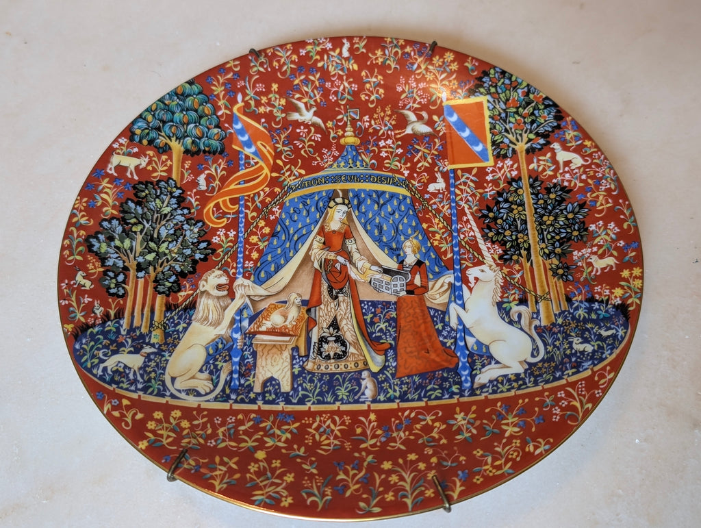 Robert Haviland Limoges France La Dame à la Licorne Plate No. 1 1977 w/ Box